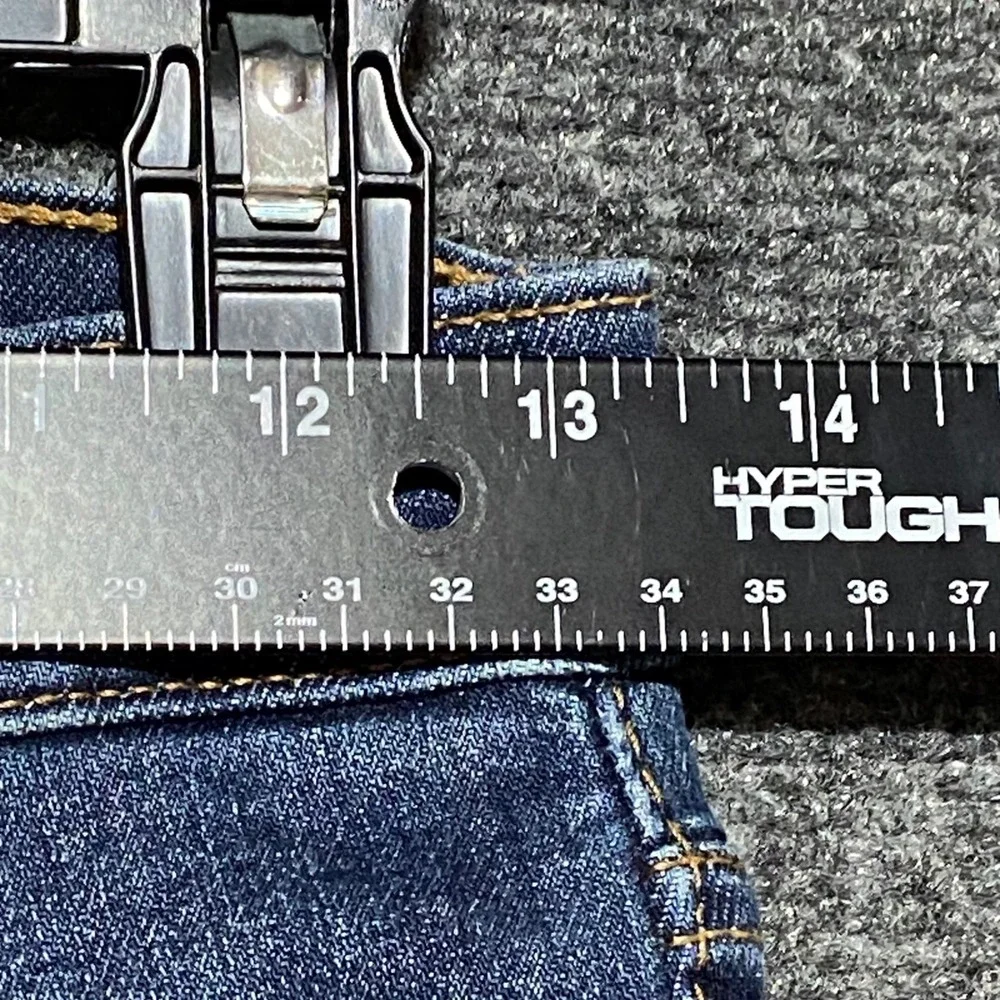 Levi's Wedgie Skinny Jeans Dark Wash High Rise Raw Hem Button‎ Fly Size 26